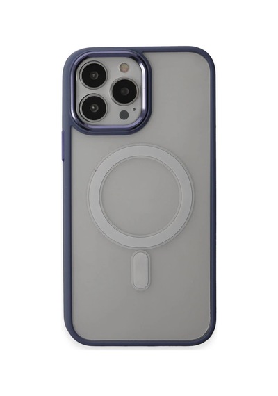 Apple Uyumlu   iPhone 15 Pro Max Kılıf Room Magneticsafe Silikon - Sierra Blue