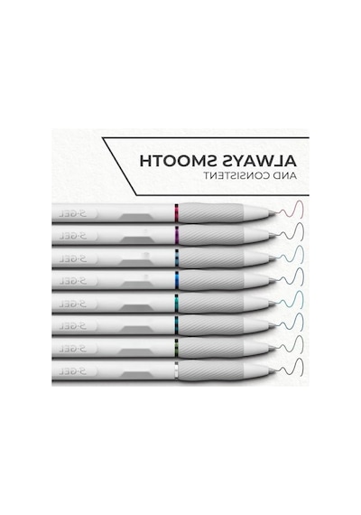 Moda Varil Jel Kalem Seti - 8 Adet, Orta Nokta 0,7 Mm 165-Koyu Yeşil