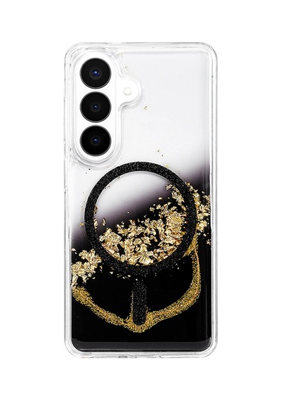 Onegif Samsung Galaxy S26 Lotus Simli Magsafe Kapak - Siyah - Siyah