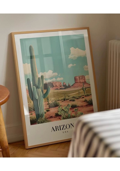 Çerçevesiz Poster Arizona Çölün Simgesi