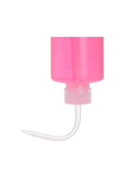 Borox Piset Pe Plastik Uzun Form Şeffaf Renkli Yıkama Şişesi 500 ML