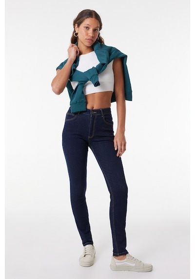 Lee Scarlett Skinny Fit Dar Kesim Yüksek Bel Çok Dar Paça Siyah Kadın Esnek Jean Denim Kot Pantolon L62602336 Siyah