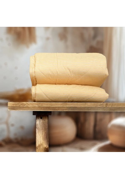Özyurtlar Home %100 Merinos Kuzu Yün Pike Battal Boy 220x240 Sarı