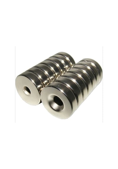 Havşa Delikli Güçlü Neodyum 2 Adet 30Mm X 10-5Mm X 5Mm Miknatis