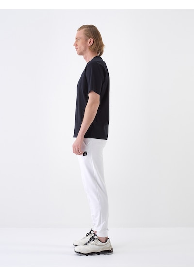 Xint Siyah Lüks Merserize Dokulu Regular Fit Tişört 502208