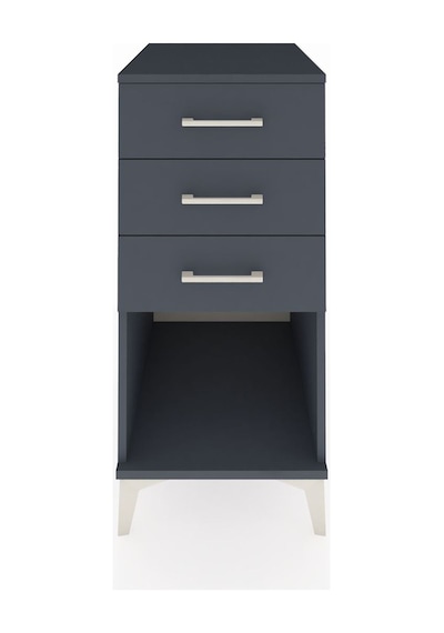 Kronos Komodin 3 Çekmeceli 44x59x96 Antrasit-antrasit Antrasit
