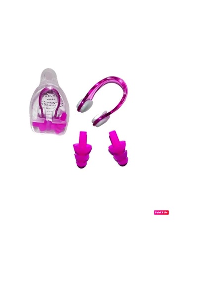 Avessa 3'lü Çocuk Havuz Set 2323 Gözlük + Bone + Tıkaç Pembe Beyaz