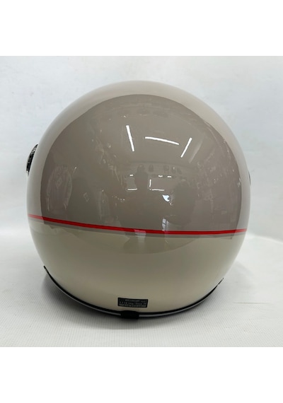 Nero Tk-06 Şefaf Vizörlü Yarım Açık Kask Parlak Bej