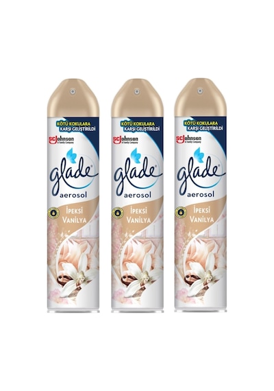 Glade Hava Tazeleyici Aerosol Oda Kokusu İpeksi Vanilya  300ml X
