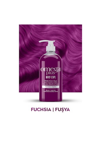 Omega Plus Bad Girl Fuşya Amonyaksız Renkli Saç Boyası 250ml
