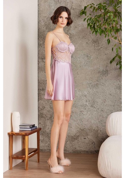 Pierre Cardin 6005 Kadın Rose Gelin Set 6'lı Saten Takım Rose