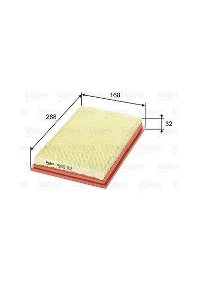 Valeo 585112 Hava Filtresi 1004509 1102766 3885284