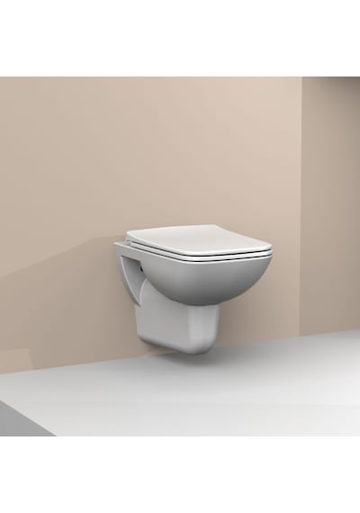 Turkuaz Cerastyle Duru Asma Klozet + Yavaş Kapanır Kapak