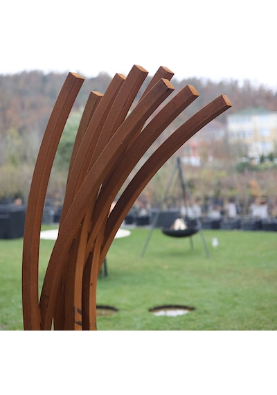 Corten Dekoratif Bahçe Heykeli