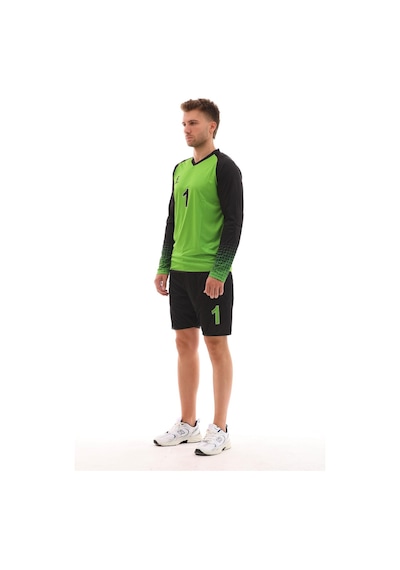 Sportech Yeşil Şortu Sünger Destekli Kaleci Forma Takımı R0124 Yeşil - Siyah
