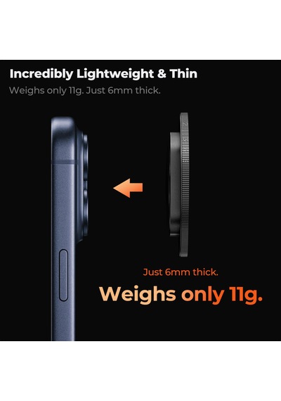 K&f Concept İphone 17 Pro Ve Pro Max İçin Ayarlanabilir Nd2-32 Filtre Black