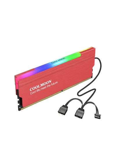 Coolmoon Argb Pasif Ram Soğutucu 5V3Pin Masaüstü Ram Soğutucu Kırmızı Coolmoon Argb Pasif Ram Soğutucu 5V3Pin Masaüstü Ram Soğutucu Kırmızı