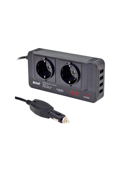 Pm-19827 200w 12v Dc - 220v Ac Araç İçi İnvertör Priz Usb Girişli Dijital Göstergeli