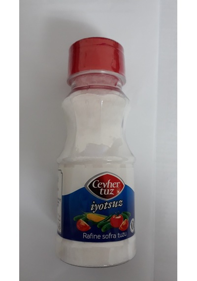 Cevher Tuz İyotsuz Rafine Sofra Tuzu Tuzluklu 250 G