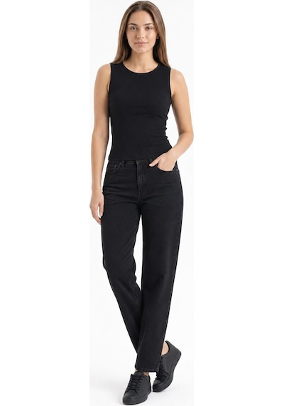 LOFT Slim Fit Kadın Bluz K.kol Lf2043630 Q1.v1 Siyah