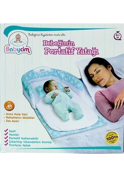 MÜZİKLİ PORTATİF BABYCİM BEBEK YATAK 028-1 / A1104384B Açık Mavi MÜZİKLİ PORTATİF BABYCİM BEBEK YATAK 028-1 / A1104384B Açık Mavi