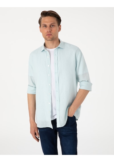 Pierre Cardin Erkek Yeşil Gömlek Desenli 50303293-vr115 Yeşil