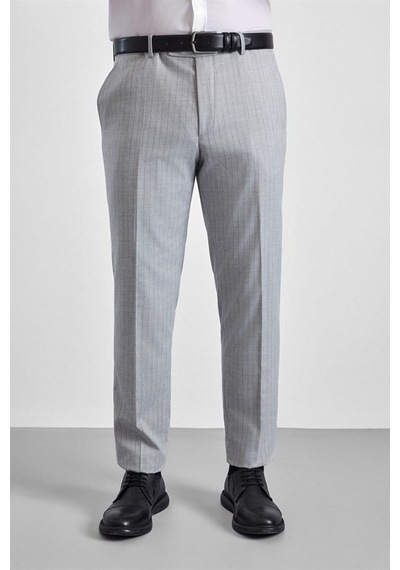 Süvari Gri Slim Kruvaze Yaka 6 Drop Takım Elbise Tk1006900395-s05