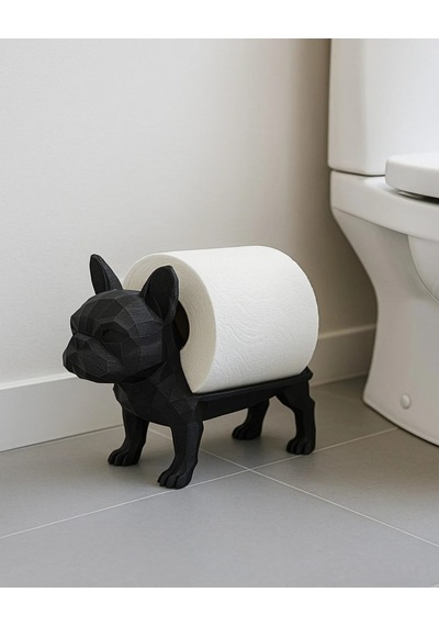 Dekoratif Tuvalet Kağıdı Pratik Ev Dekorasyon Bulldog Tuvalet Tasarım 14 X 12 Cm