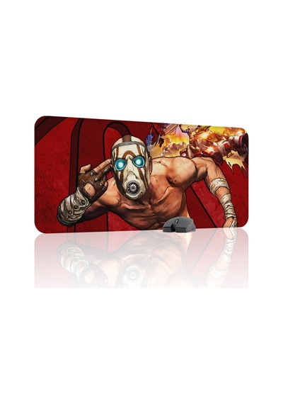Borderlands Kaymaz Dikişli Kauçuk Oyuncu Mousepad V3 - 90x40 Xxl Gaming Mouse Pad Fare Altlığı