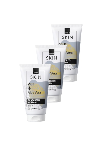 Avon Skin Güneş Koruyucu + Krem SPF30 3 x 50 ML
