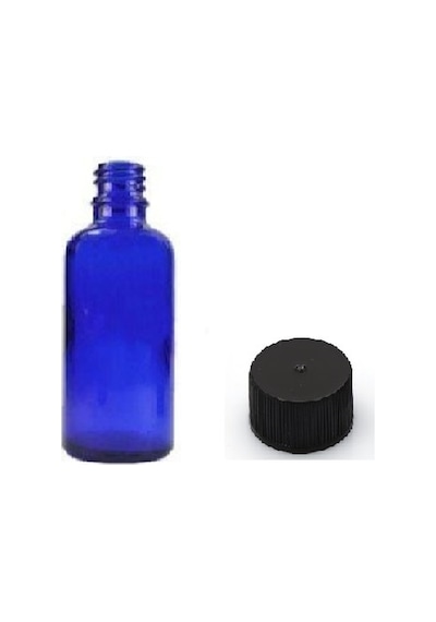 10ml Mavi Şişe Düz Kapaklı, 12 Adet, Cam Şişe, Esans Şişesi, Yağ Şişesi, Kozmetik Şişesi Mavi