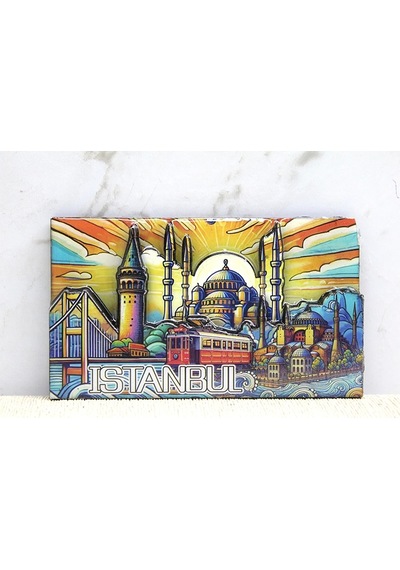 Ahşap İstanbul Temalı Magnet Alk4365