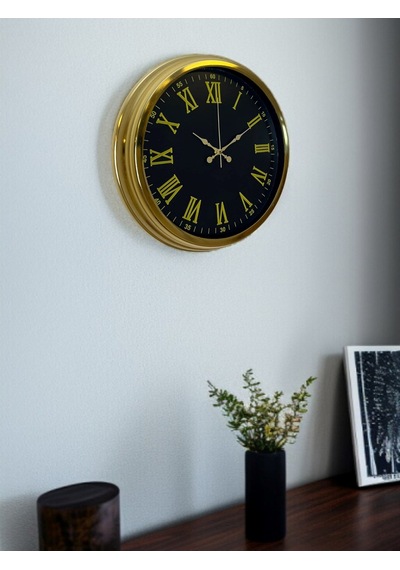 Büro Ev Ofis Hediyesi İçin 40cm Golden Model Prestij Duvar Saati Diğer 26434713