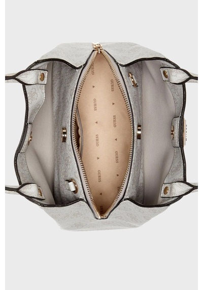 Guess Meridian Logolu Çıkarılabilir Askılı Çanta Hwsg6974050 Bayan Çanta Hwsg69 74050 Bnn Krem
