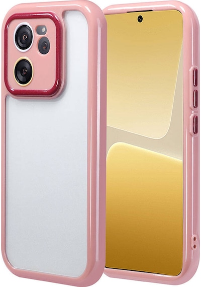 Ardemix Xiaomi Mi 13t Pro Kılıf Kamera Korumalı Renkli Kenar Ve Çerçeve Tasarımlı Vi Mürdüm