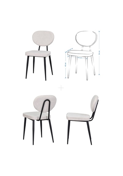 Vilinze Deniz Sandalye Tatvan Mdf Sabit Metal Ayak Mutfak Masası Takımı - 70x120 Cm Sigma Krem Vilinze Deniz Sandalye Tatvan Mdf Sabit Metal Ayak Mutfak Masası Takımı - 70x120 Cm Sigma Krem