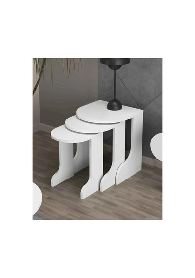 Vega Tv Ünitesi+sehpa Salon Set Beyaz