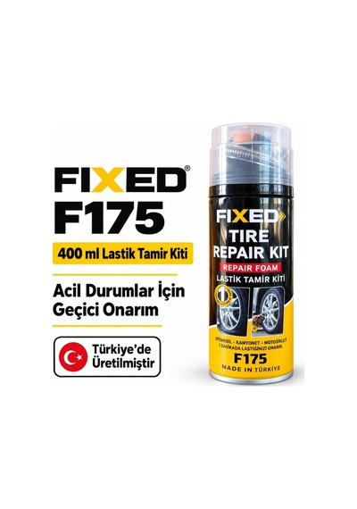Fıxed F175 Lastik Tamir Kiti 400 Ml Hortumlu Acil Lastik Onarım Köpüğü