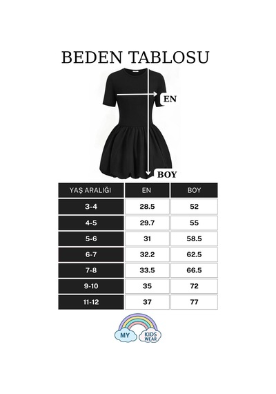 Kız Çocuk Günlük & Özel Gün Siyah Elbise 3-12 Yaş 12501 Siyah
