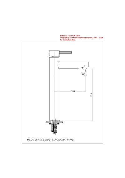 Msl70 Espina Set Üstü Lavabo Bataryası Tsen817