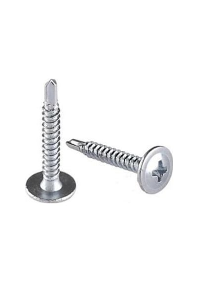 Rysb 4,8x22 Mm 100 Adet Beyaz Pul Başlı Matkap Uçlu Vida Otomatik Vida