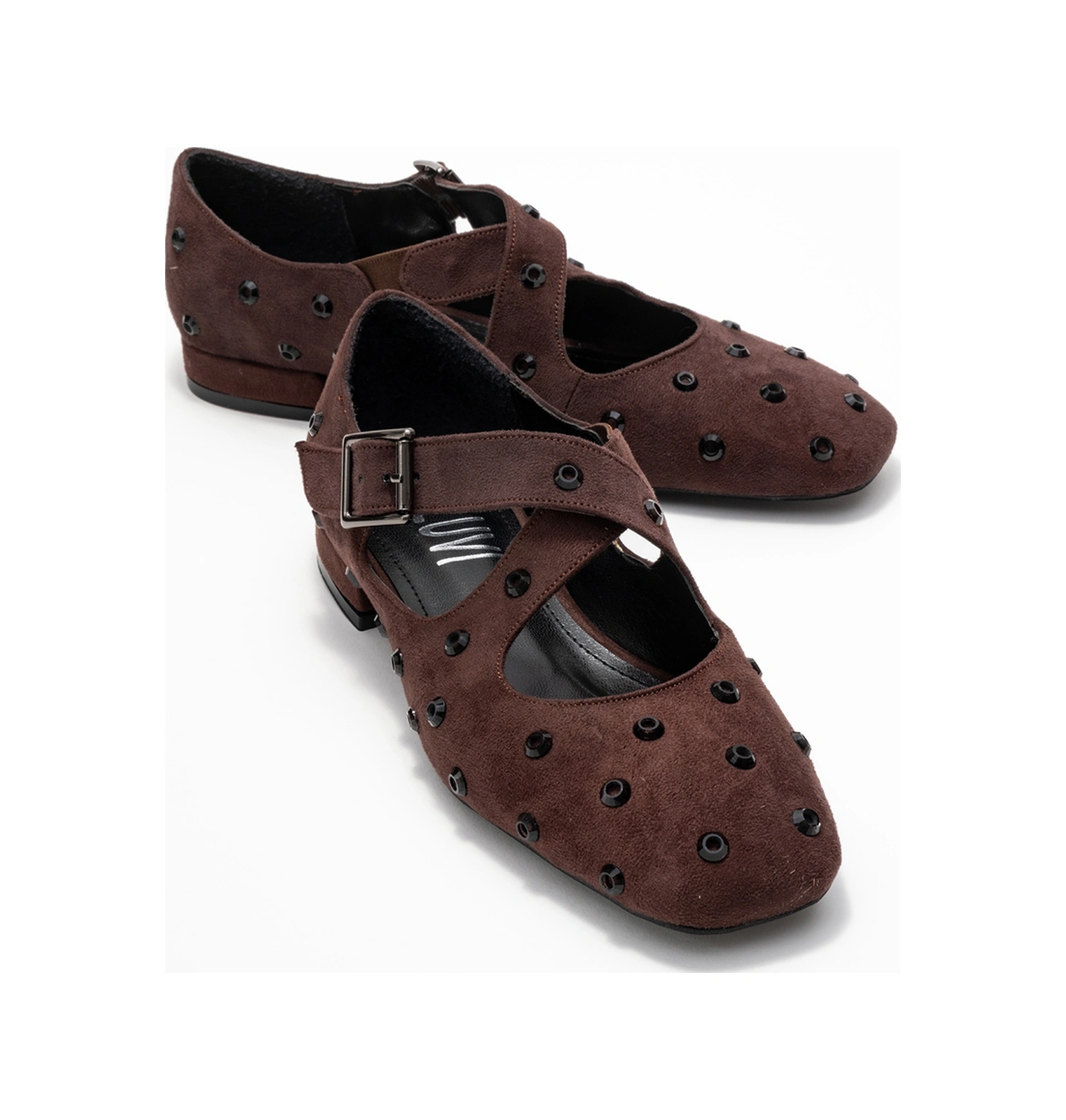 Luvishoes Luvi Shoes Addıson Kahverengi Süet Taşlı Çapraz Bantlı Kadın Babet Ayakkabı Kahverengi Luvishoes Luvi Shoes Addıson Kahverengi Süet Taşlı Çapraz Bantlı Kadın Babet Ayakkabı Kahverengi