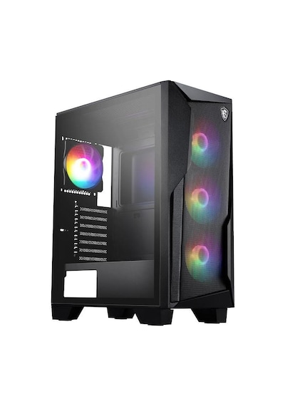 Msı Mag Forge 130a Aırflow Mid Tower Atx Gaming Case 120 Mm Auto Rgb Fan X4