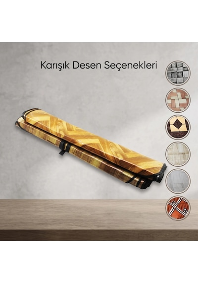 Zemin Koruyucu Soba Muşambası - 100x115 Cm - Biyeli Kenar Renkli