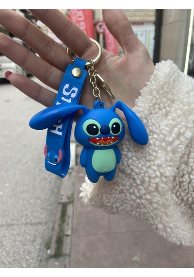 Sevimli Stitch Kulakları Hareketli Anahtarlık-2766