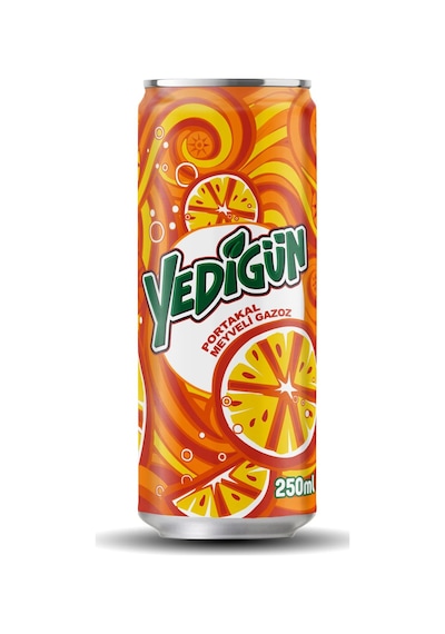 Yedigün Portakal Meyveli Gazoz 330 Ml X 24 Adet