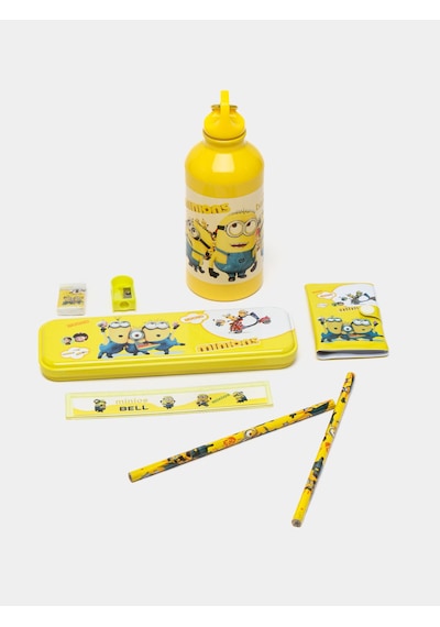 Minyonlar Kırtasiye Seti Hediye Kutusu Okul Malzemeleri Sanrio Minions Kırtasiye Seti 8 Parça Sarı