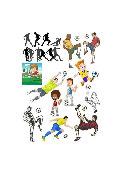 Futbol Sticker Set-1 16 Parça Telefon, Tablet, Defter, Laptop Sticker