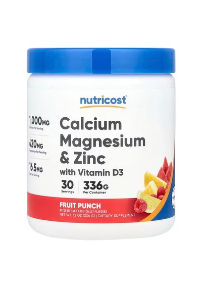 Nutricost Calcium Magnesium Magnezyum Zinc 336 G