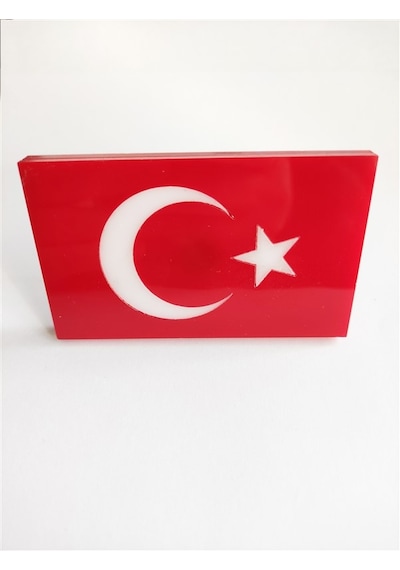 Türk Bayrağı Pleksi Panjur Arması Vidalı